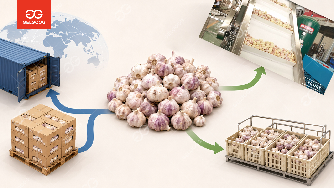 Cómo pueden los exportadores argentinos de ajo crear un sistema controlado de desvío para el ajo fuera de especificación